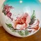 Antique Teal Highlights Red Floral Gone With The Wind Ball Globe Shade | 4.25" Fitter Shade