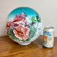 Antique Teal Highlights Red Floral Gone With The Wind Ball Globe Shade | 4.25" Fitter Shade