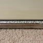 Antique 1920's Floral Leaves Etched Glass Ornate Frame Mirror 27.25" Height