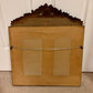 Antique 1920's Floral Leaves Etched Glass Ornate Frame Mirror 22.25" Height