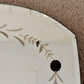 Antique June 3, 1930 Art Deco Etched Floral Dot Leaf Frameless Beveled Edge Shield Mirror 26" Height