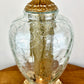 Vintage Clear Crackle Glass Table Lamp, Hollywood Regency Style Lamp, MCM Glass Table Lamp, 1960's Table Lamp