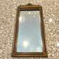 Antique 1928 Etched Floral Ornate Wood Framed Wall Mirror
