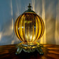 Vintage Amber Glass Ball Nightlight Lamp
