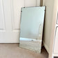 Vintage Frameless Etched Floral Wall Mirror