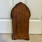 Vintage Scalloped Edge Glass Ornate Wood Framed Wall Mirror