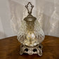 Vintage Clear Diamond Quilt Glass Nightlight Lamp