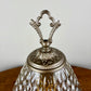 Vintage Clear Diamond Quilt Glass Nightlight Lamp