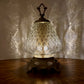 Vintage Clear Diamond Quilt Glass Nightlight Lamp