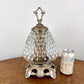 Vintage Clear Diamond Quilt Glass Nightlight Lamp