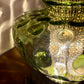 Vintage Green Optic Glass Table Lamp