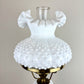 Fenton Lamp | Hurricane Lamp | Milk Glass Lamp