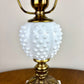 Fenton Lamp | Hurricane Lamp | Milk Glass Lamp