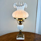 Fenton Lamp | Hurricane Lamp | Milk Glass Lamp