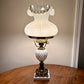 Fenton Lamp | Hurricane Lamp | Milk Glass Lamp