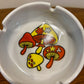 Vintage Small Ceramic Mushroom Ashtray