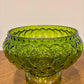 Green Glass Diamond Quilt Vintage Hurricane Lamp Shade | Student Lamp Shade