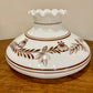 Brown Pumpkin Leaves Vintage Hurricane Lamp Shade