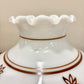 Brown Pumpkin Leaves Vintage Hurricane Lamp Shade