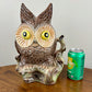 Vintage Owl TV Lamp