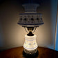 Vintage Quoizel Abigail Adams Blue Floral Hurricane Lamp 21" | Vintage Lamp