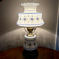 Vintage Quoizel Abigail Adams Blue Floral Hurricane Lamp 21" | Vintage Lamp