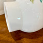 Pair Vintage Floral Milk Glass Lamps | Vintage Lamp