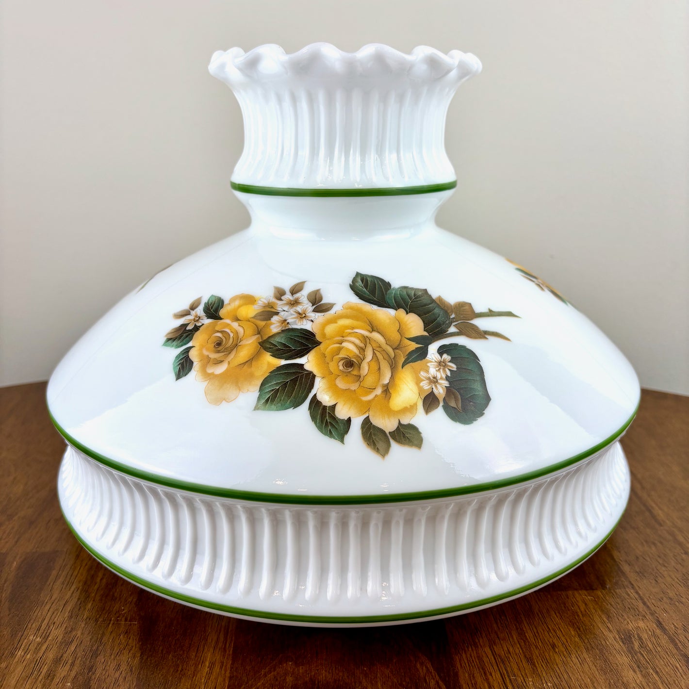 Vintage Hurricane Lamp Shade | Glass Shade
