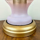 Vintage Pink Glass Floral Table Lamp | Vintage Lamp