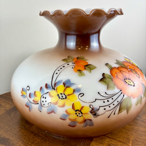 Vintage Hurricane Lamp Shade | Glass Shade