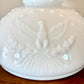 Vintage Hurricane Lamp Shade | Eagle Star Glass Shade