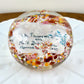 Antique 1892 Married Name Plaque Glass Paperweight | Collectible Glass