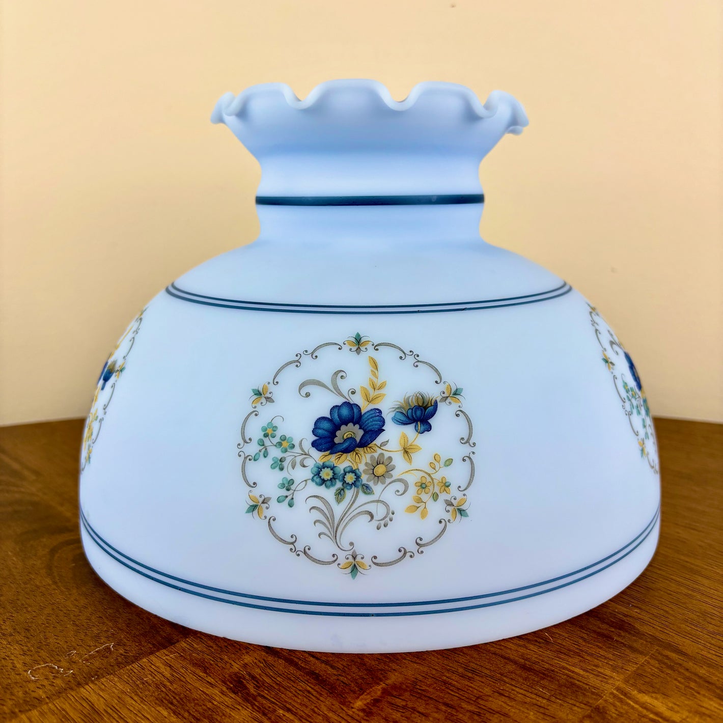 Vintage Hurricane Lamp Shade | Glass Shade