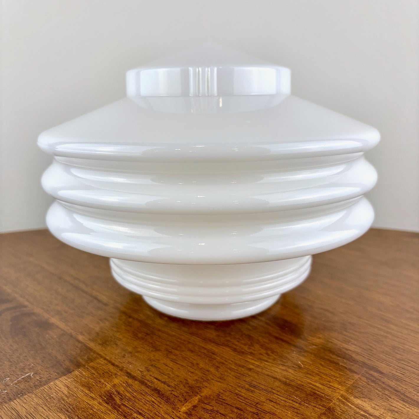 Art Deco Milk Glass Skyscraper Ceiling Shade | Glass Shade