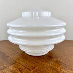 Art Deco Milk Glass Skyscraper Ceiling Shade | Glass Shade