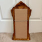Art Deco Etched Grape Beveled Ornate Wood Frame Mirror | Etched Mirror