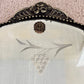 Art Deco Etched Grape Beveled Ornate Wood Frame Mirror | Etched Mirror