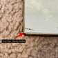Art Deco Etched Floral Frameless Glass Wall Mirror 20" |