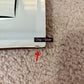 Art Deco Cut Glass Frameless Beveled Edge Glass Wall Mirror