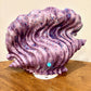 Vintage Purple Blue Ceramic Shell Nightlight Lamp