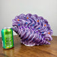 Vintage Purple Blue Ceramic Shell Nightlight Lamp