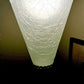 Vintage White Frosted Crackle Glass Swag Lamp