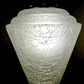 Vintage White Frosted Crackle Glass Swag Lamp