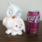 Vintage Ceramic White Owl and Baby Nightlight
