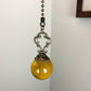 Vintage Swag Lamp, Yellow Floral Swag Lamp, Ornate Metal Swag Light