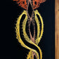 Vintage Caduceus Medical Symbol String Art Wall Hanging, Vintage String Art