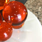 Mid-Century Orange Lucite Grapes, MCM Table Decor, MCM Home Decor